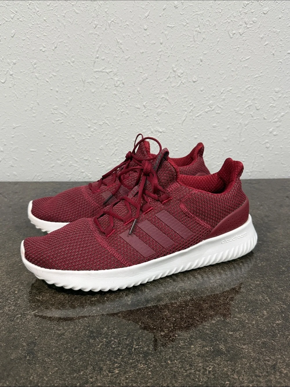 ADIDAS Kaptir X Cloud Foam Maroon Running Sneakers Men’s Size 12